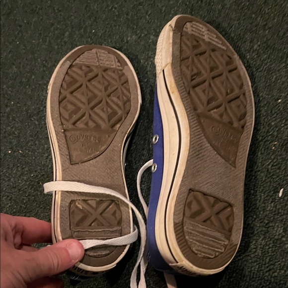 Converse Classic Blue Sneakers with White Accents - Picture 3 of 5